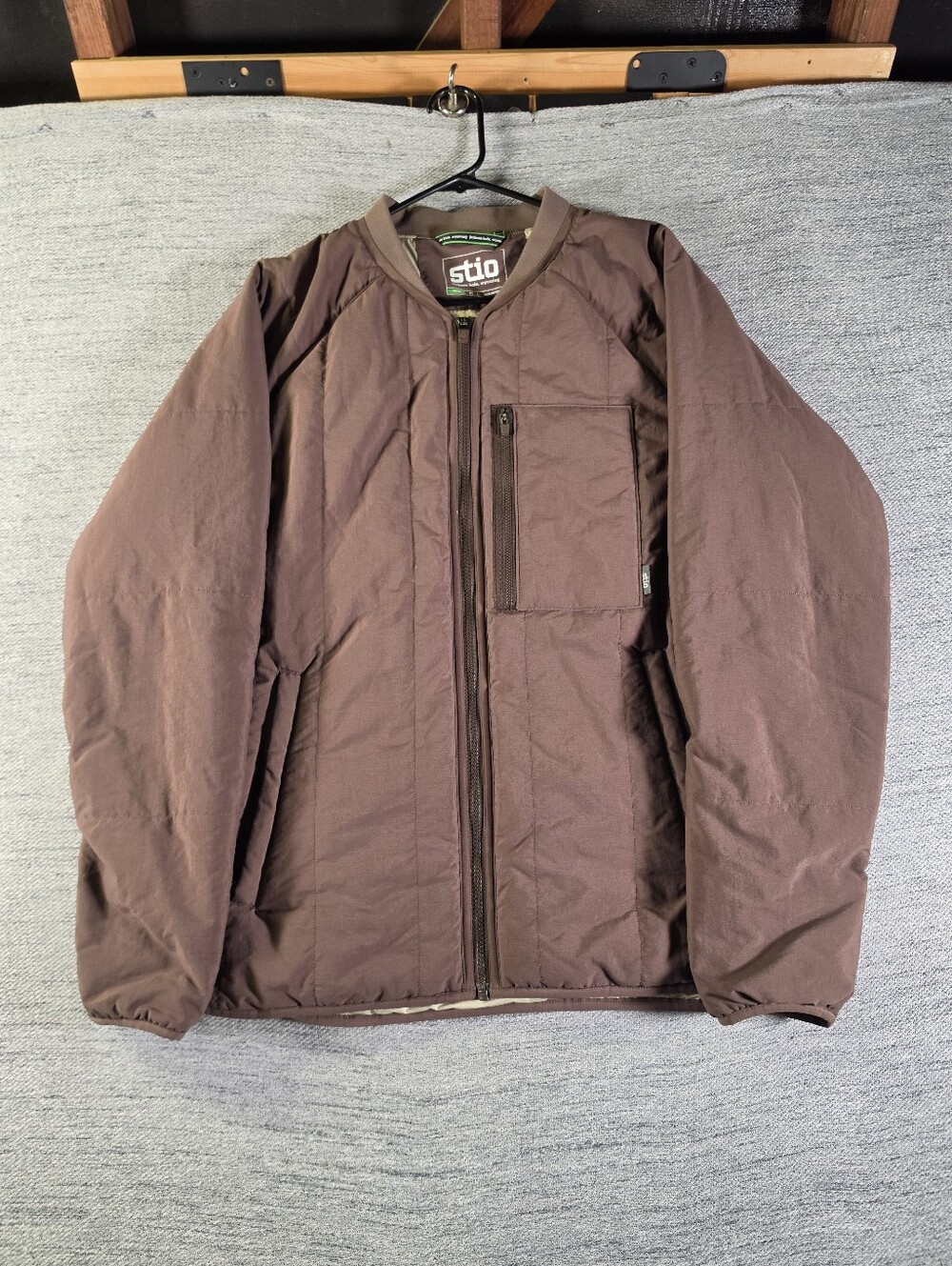 Stio Brown Insulated Jacket-Style Home Accent Cover